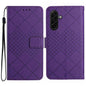 Rhombic Grid Texture Leather Phone Case, For Galaxy S26 FE 5G, For Samsung Galaxy S25 FE 5G, For Samsung Galaxy S25 Edge 5G, For Samsung Galaxy S25 5G