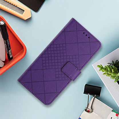 Rhombic Grid Texture Leather Phone Case, For Galaxy S26 FE 5G, For Samsung Galaxy S25 FE 5G, For Samsung Galaxy S25 Edge 5G, For Samsung Galaxy S25 5G
