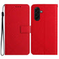 Rhombic Grid Texture Leather Phone Case, For Galaxy S26 FE 5G, For Samsung Galaxy S25 FE 5G, For Samsung Galaxy S25 Edge 5G, For Samsung Galaxy S25 5G
