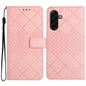 Rhombic Grid Texture Leather Phone Case, For Galaxy S26 FE 5G, For Samsung Galaxy S25 FE 5G, For Samsung Galaxy S25 Edge 5G, For Samsung Galaxy S25 5G