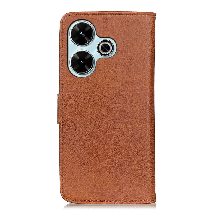 KHAZNEH Cowhide Texture Horizontal Flip Leather Phone Case