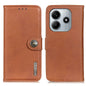 KHAZNEH Cowhide Texture Horizontal Flip Leather Phone Case