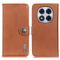 KHAZNEH Cowhide Texture Horizontal Flip Leather Phone Case