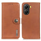 KHAZNEH Cowhide Texture Horizontal Flip Leather Phone Case