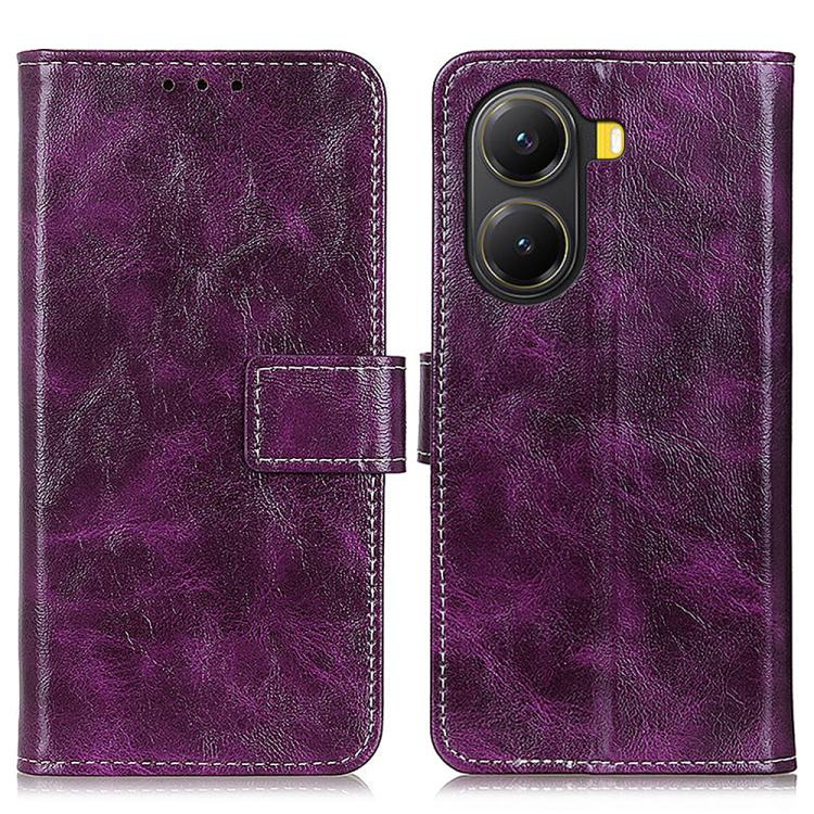 Retro Crazy Horse Texture Leather Phone Case