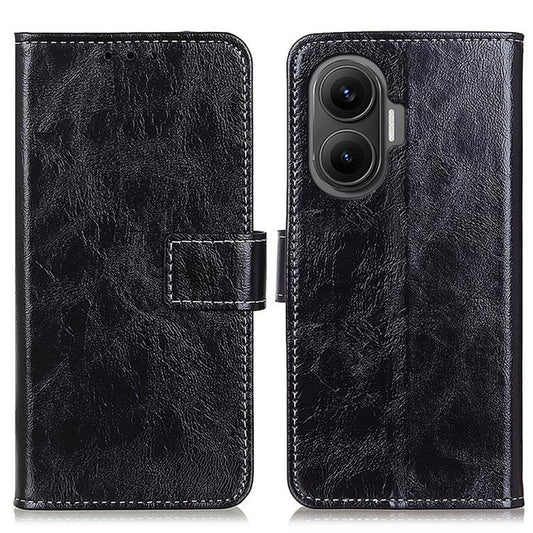 Retro Crazy Horse Texture Leather Phone Case