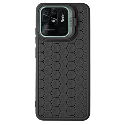 Honeycomb Radiating Lens Holder TPU Phone Case, For Xiaomi Redmi 10C