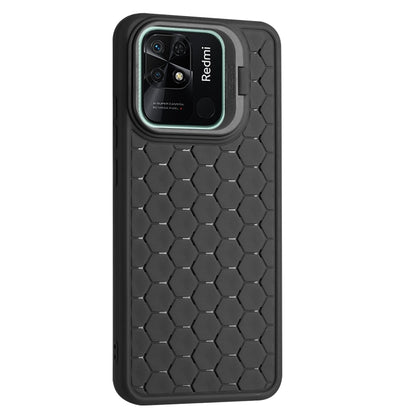 Honeycomb Radiating Lens Holder TPU Phone Case, For Xiaomi Redmi 10C