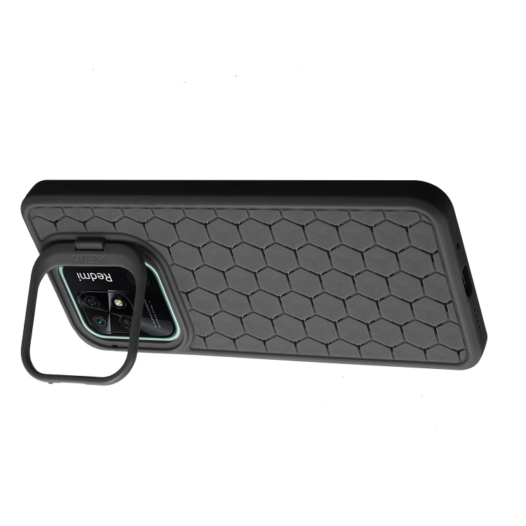 Honeycomb Radiating Lens Holder TPU Phone Case, For Xiaomi Redmi 10C