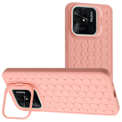 Honeycomb Radiating Lens Holder TPU Phone Case, For Xiaomi Redmi 10C