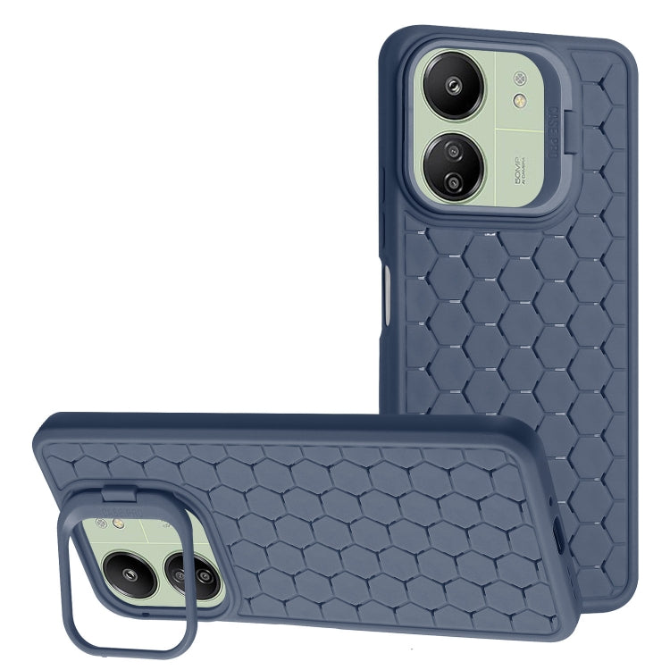 Honeycomb Radiating Lens Holder TPU Phone Case, For Xiaomi Redmi Note 13 Pro 4G, For Xiaomi Redmi Note 13 4G, For Xiaomi Redmi 13C, For Xiaomi Redmi 12 4G