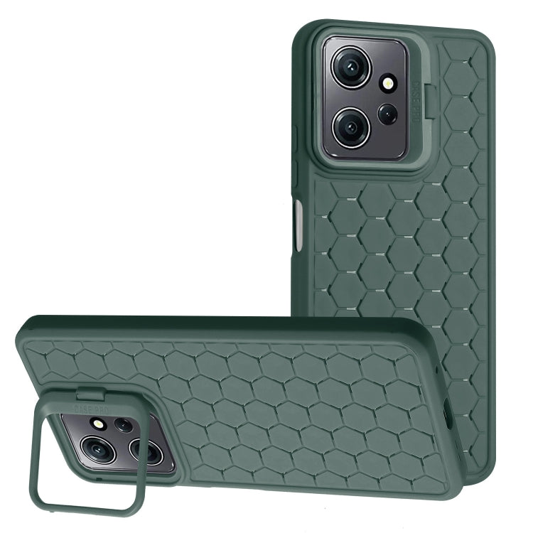 Honeycomb Radiating Lens Holder TPU Phone Case, For Xiaomi Redmi Note 12 Pro 4G, For Xiaomi Redmi Note 12 4G Global, For Xiaomi Redmi 12C, For Xiaomi Redmi Note 11 Global