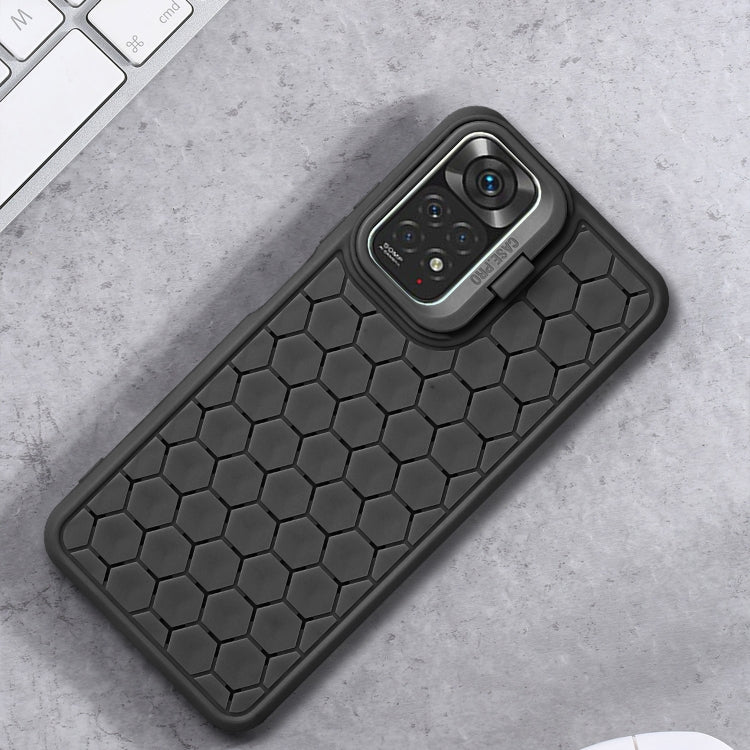 Honeycomb Radiating Lens Holder TPU Phone Case, For Xiaomi Redmi Note 12 Pro 4G, For Xiaomi Redmi Note 12 4G Global, For Xiaomi Redmi 12C, For Xiaomi Redmi Note 11 Global