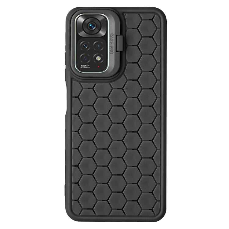 Honeycomb Radiating Lens Holder TPU Phone Case, For Xiaomi Redmi Note 12 Pro 4G, For Xiaomi Redmi Note 12 4G Global, For Xiaomi Redmi 12C, For Xiaomi Redmi Note 11 Global