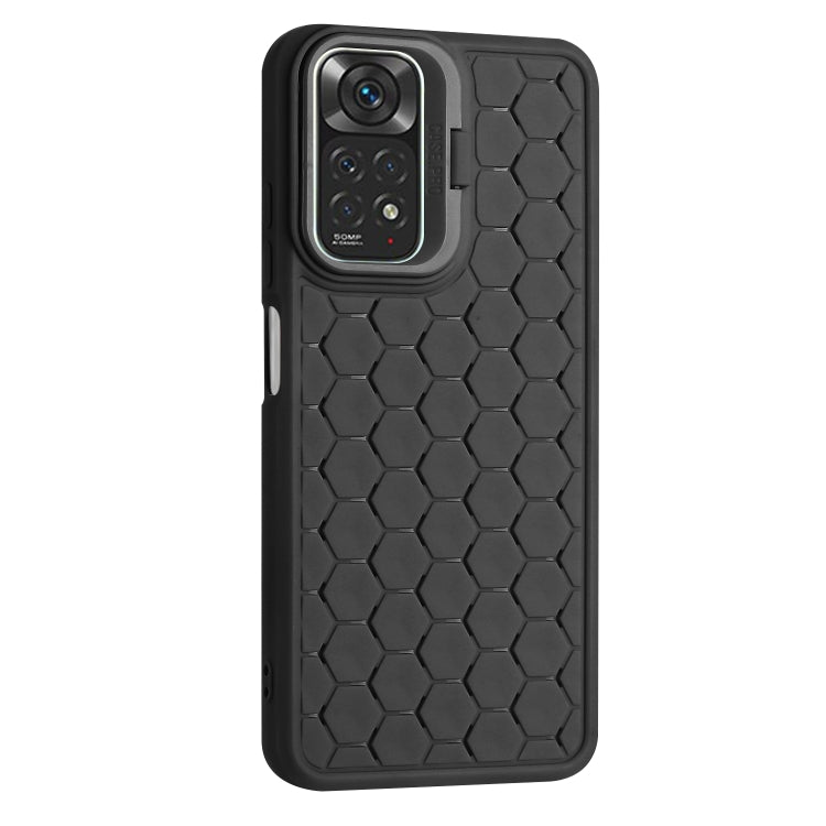 Honeycomb Radiating Lens Holder TPU Phone Case, For Xiaomi Redmi Note 12 Pro 4G, For Xiaomi Redmi Note 12 4G Global, For Xiaomi Redmi 12C, For Xiaomi Redmi Note 11 Global