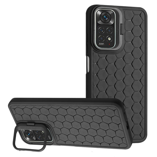 Honeycomb Radiating Lens Holder TPU Phone Case, For Xiaomi Redmi Note 12 Pro 4G, For Xiaomi Redmi Note 12 4G Global, For Xiaomi Redmi 12C, For Xiaomi Redmi Note 11 Global