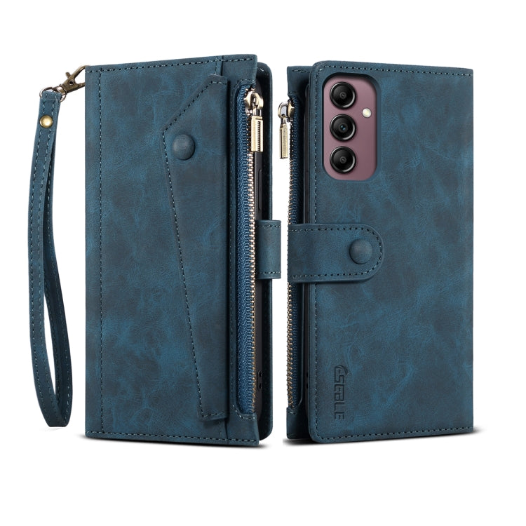 ESEBLE Retro Frosted RFID Flip Leather Phone Case, For Samsung Galaxy S25+ 5G, For Samsung Galaxy S25 Ultra 5G, For Samsung Galaxy S24 FE 5G, For Samsung Galaxy S24 Ultra 5G, For Samsung Galaxy S24+ 5G
