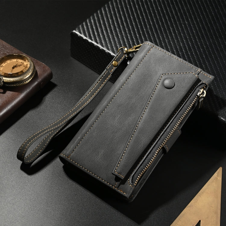 ESEBLE Retro Frosted RFID Flip Leather Phone Case, For Samsung Galaxy S25+ 5G, For Samsung Galaxy S25 Ultra 5G, For Samsung Galaxy S24 FE 5G, For Samsung Galaxy S24 Ultra 5G, For Samsung Galaxy S24+ 5G