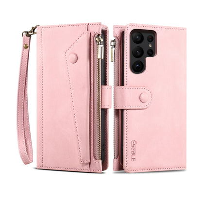 ESEBLE Retro Frosted RFID Flip Leather Phone Case, For Samsung Galaxy S25+ 5G, For Samsung Galaxy S25 Ultra 5G, For Samsung Galaxy S24 FE 5G, For Samsung Galaxy S24 Ultra 5G, For Samsung Galaxy S24+ 5G