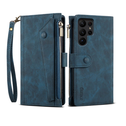 ESEBLE Retro Frosted RFID Flip Leather Phone Case, For Samsung Galaxy S25+ 5G, For Samsung Galaxy S25 Ultra 5G, For Samsung Galaxy S24 FE 5G, For Samsung Galaxy S24 Ultra 5G, For Samsung Galaxy S24+ 5G