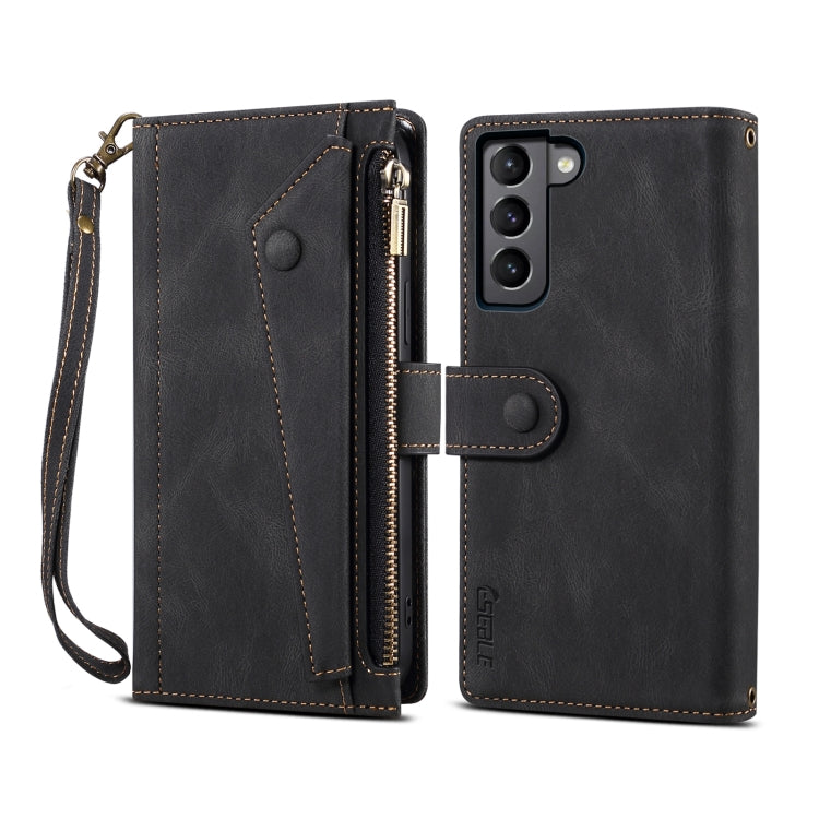 ESEBLE Retro Frosted RFID Flip Leather Phone Case, For Samsung Galaxy S25+ 5G, For Samsung Galaxy S25 Ultra 5G, For Samsung Galaxy S24 FE 5G, For Samsung Galaxy S24 Ultra 5G, For Samsung Galaxy S24+ 5G
