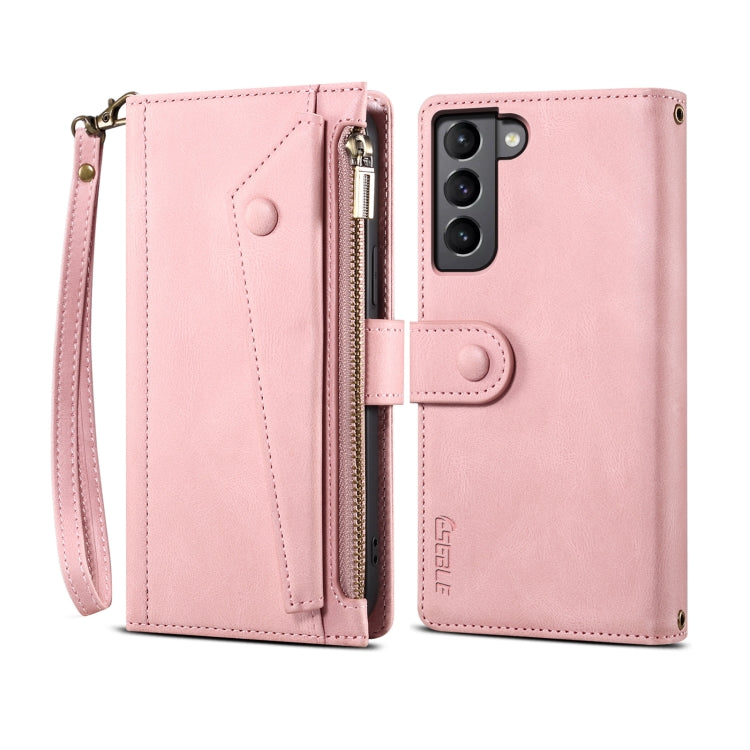ESEBLE Retro Frosted RFID Flip Leather Phone Case, For Samsung Galaxy S25+ 5G, For Samsung Galaxy S25 Ultra 5G, For Samsung Galaxy S24 FE 5G, For Samsung Galaxy S24 Ultra 5G, For Samsung Galaxy S24+ 5G