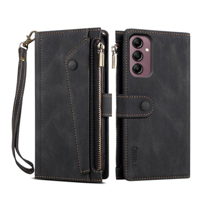 ESEBLE Retro Frosted RFID Flip Leather Phone Case, For Samsung Galaxy S26+ 5G, For Samsung Galaxy S26 Ultra 5G, For Samsung Galaxy S26 5G, For Samsung Galaxy S25 FE 5G, For Samsung Galaxy S25 Edge 5G, For Samsung Galaxy S25 5G