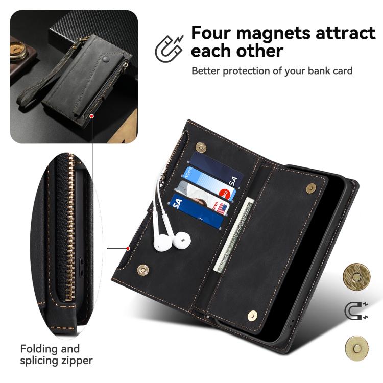 ESEBLE Retro Frosted RFID Flip Leather Phone Case, For Samsung Galaxy S26+ 5G, For Samsung Galaxy S26 Ultra 5G, For Samsung Galaxy S26 5G, For Samsung Galaxy S25 FE 5G, For Samsung Galaxy S25 Edge 5G, For Samsung Galaxy S25 5G
