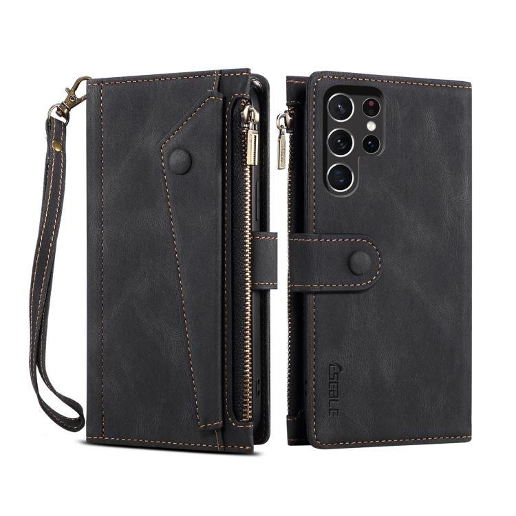 ESEBLE Retro Frosted RFID Flip Leather Phone Case, For Samsung Galaxy S26+ 5G, For Samsung Galaxy S26 Ultra 5G, For Samsung Galaxy S26 5G, For Samsung Galaxy S25 FE 5G, For Samsung Galaxy S25 Edge 5G, For Samsung Galaxy S25 5G