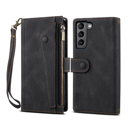ESEBLE Retro Frosted RFID Flip Leather Phone Case, For Samsung Galaxy S26+ 5G, For Samsung Galaxy S26 Ultra 5G, For Samsung Galaxy S26 5G, For Samsung Galaxy S25 FE 5G, For Samsung Galaxy S25 Edge 5G, For Samsung Galaxy S25 5G