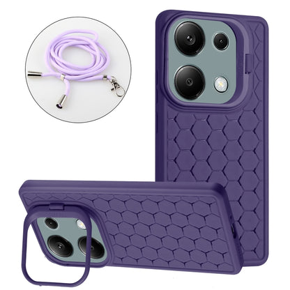 Honeycomb Radiating Holder TPU Phone Case with Lanyard, Series 2