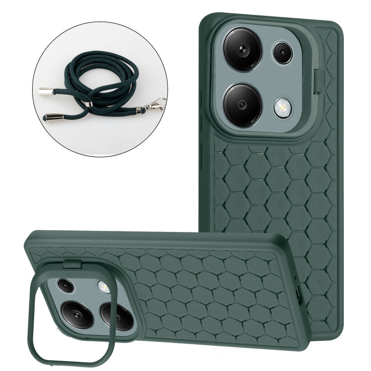 Honeycomb Radiating Holder TPU Phone Case with Lanyard, Series 2