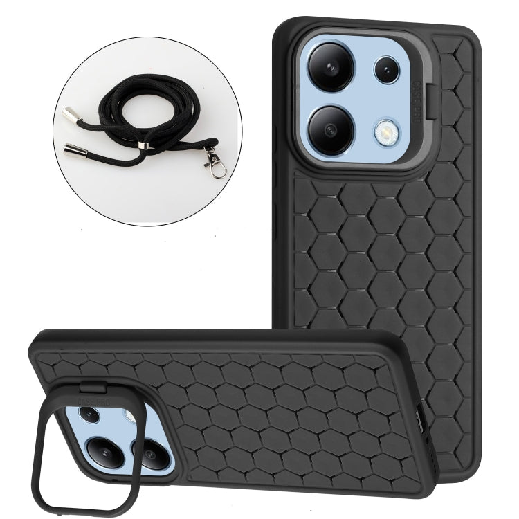 Honeycomb Radiating Holder TPU Phone Case with Lanyard, Series 2