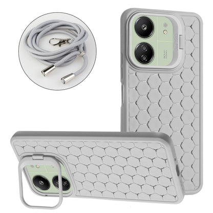 Honeycomb Radiating Holder TPU Phone Case with Lanyard, Series 1