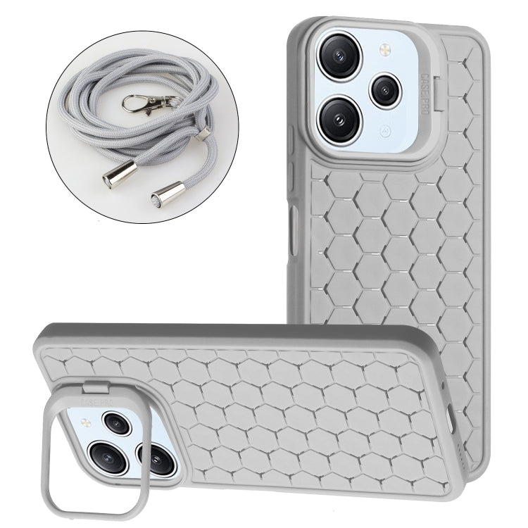 Honeycomb Radiating Holder TPU Phone Case with Lanyard, Series 2