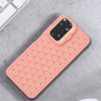 Honeycomb Radiating Holder TPU Phone Case with Lanyard, For Xiaomi Redmi Note 12 Pro 4G, For Xiaomi Redmi Note 12 4G Global, For Xiaomi Redmi 12C, For Xiaomi Redmi Note 11 Global