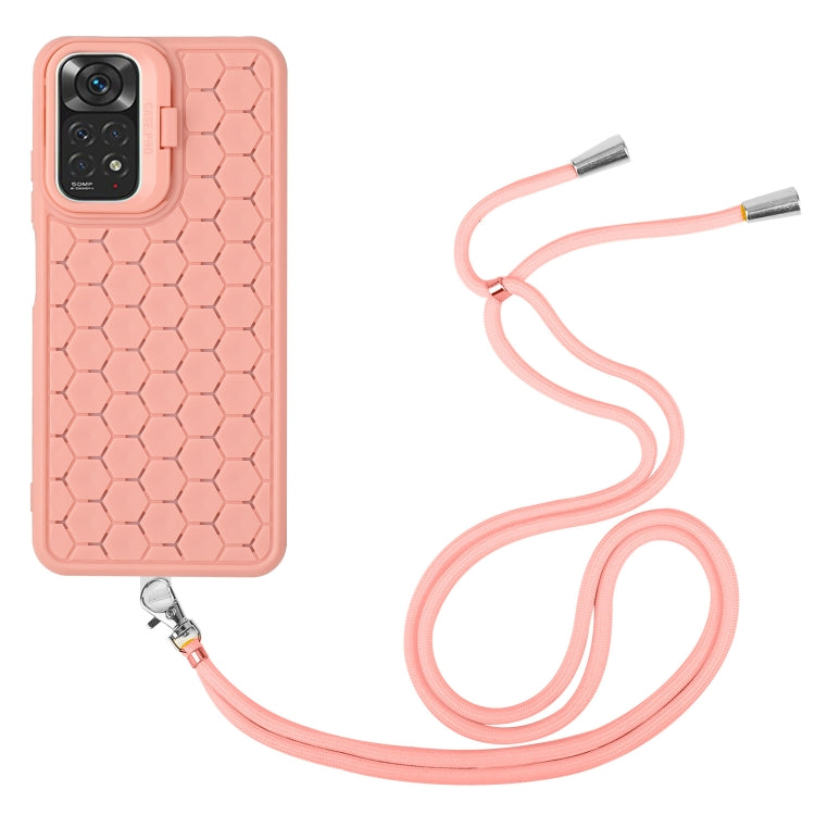 Honeycomb Radiating Holder TPU Phone Case with Lanyard, For Xiaomi Redmi Note 12 Pro 4G, For Xiaomi Redmi Note 12 4G Global, For Xiaomi Redmi 12C, For Xiaomi Redmi Note 11 Global
