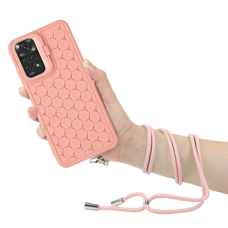 Honeycomb Radiating Holder TPU Phone Case with Lanyard, Series 2