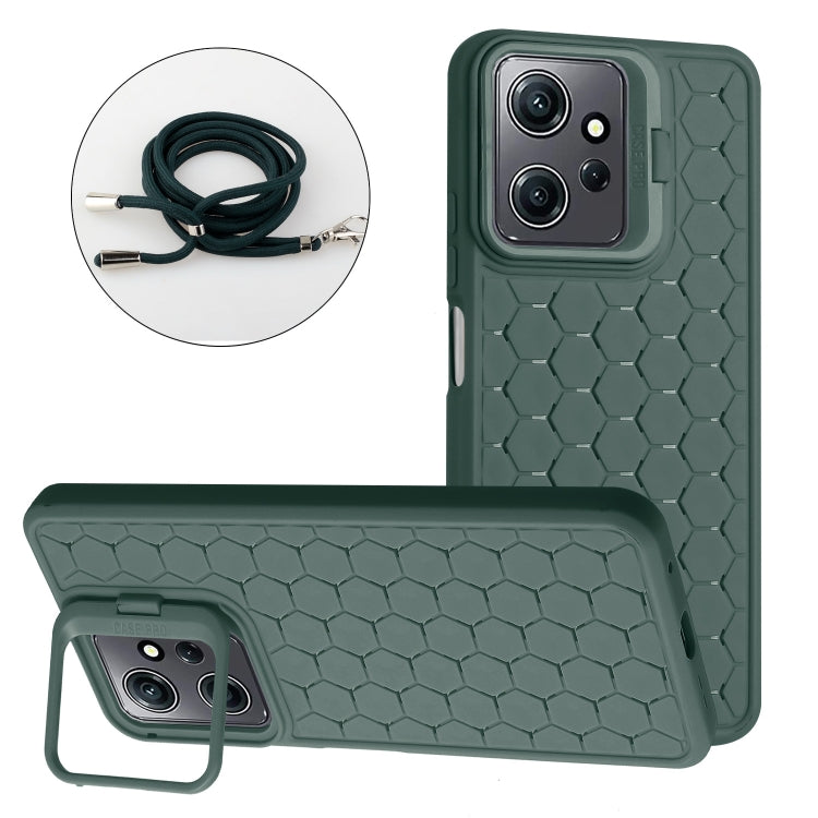 Honeycomb Radiating Holder TPU Phone Case with Lanyard, Series 1