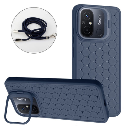 Honeycomb Radiating Holder TPU Phone Case with Lanyard, Series 1