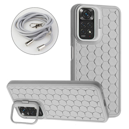 Honeycomb Radiating Holder TPU Phone Case with Lanyard, Series 1