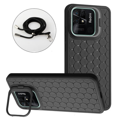 Honeycomb Radiating Holder TPU Phone Case with Lanyard, Series 2