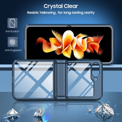 Transparent Tempered Glass Shockproof Folding Phone Case with Hinge, For Samsung Galaxy Z Flip6 / Flip7 FE, For Samsung Galaxy Z Fold6 5G