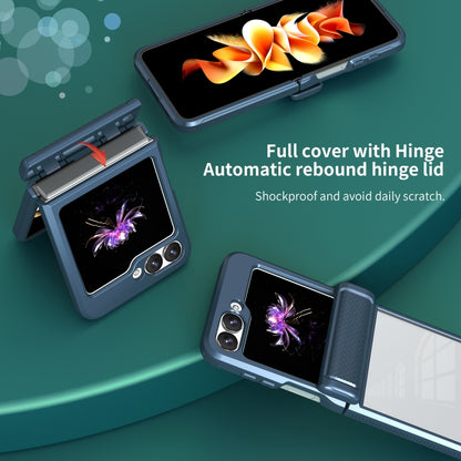 Transparent Tempered Glass Shockproof Folding Phone Case with Hinge, For Samsung Galaxy Z Flip6 / Flip7 FE, For Samsung Galaxy Z Fold6 5G