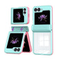 Transparent Tempered Glass Shockproof Folding Phone Case with Hinge