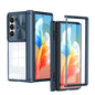 Transparent Tempered Glass Shockproof Folding Phone Case with Hinge, For Samsung Galaxy Z Flip6 / Flip7 FE, For Samsung Galaxy Z Fold6 5G