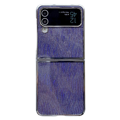PC Side Buckle+Ripples Glitter Paper Full Coverage Phone Case, For Samsung Galaxy Z Flip6 / Flip7 FE, For Samsung Galaxy Z Fold6, For Samsung Galaxy Z Fold5, For Samsung Galaxy Z Flip5, For Samsung Galaxy Z Fold4, For Samsung Galaxy Z Flip4������������...