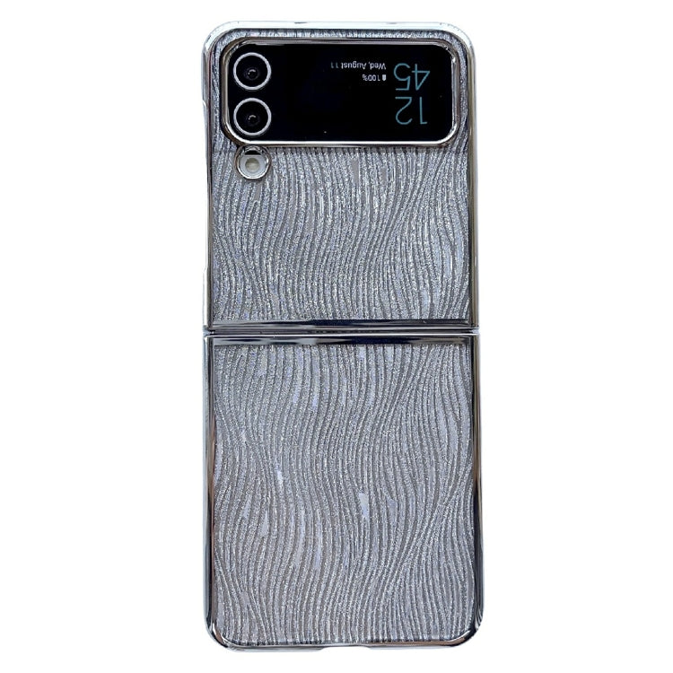 PC Side Buckle+Ripples Glitter Paper Full Coverage Phone Case, For Samsung Galaxy Z Flip6 / Flip7 FE, For Samsung Galaxy Z Fold6, For Samsung Galaxy Z Fold5, For Samsung Galaxy Z Flip5, For Samsung Galaxy Z Fold4, For Samsung Galaxy Z Flip4������������...