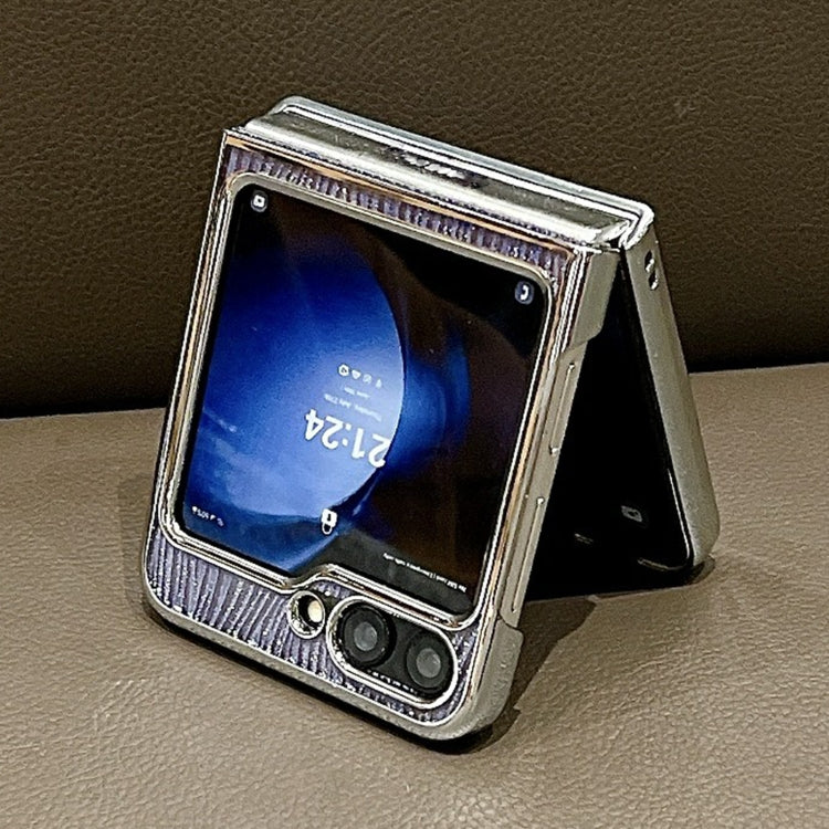 PC Side Buckle+Ripples Glitter Paper Full Coverage Phone Case, For Samsung Galaxy Z Flip6 / Flip7 FE, For Samsung Galaxy Z Fold6, For Samsung Galaxy Z Fold5, For Samsung Galaxy Z Flip5, For Samsung Galaxy Z Fold4, For Samsung Galaxy Z Flip4������������...