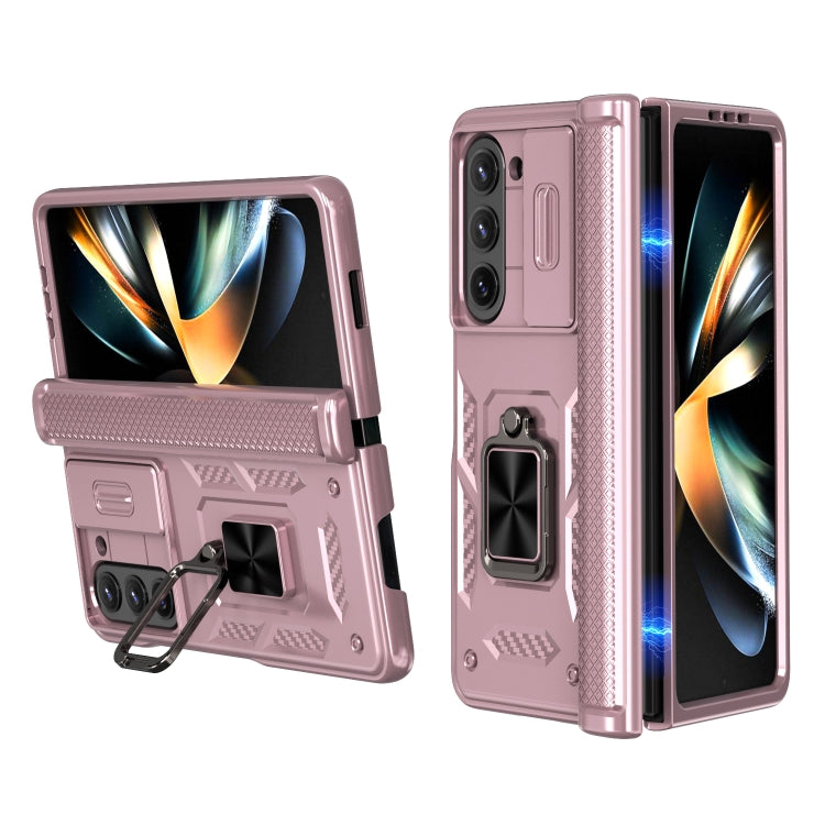 Sliding Window Hinge Phone Case with Ring Stand, For Samsung Galaxy Z Fold7 5G, For Samsung Galaxy Z Flip7 5G, For Samsung Galaxy Z Flip6 / Flip7 FE, For Samsung Galaxy Z Fold6 5G